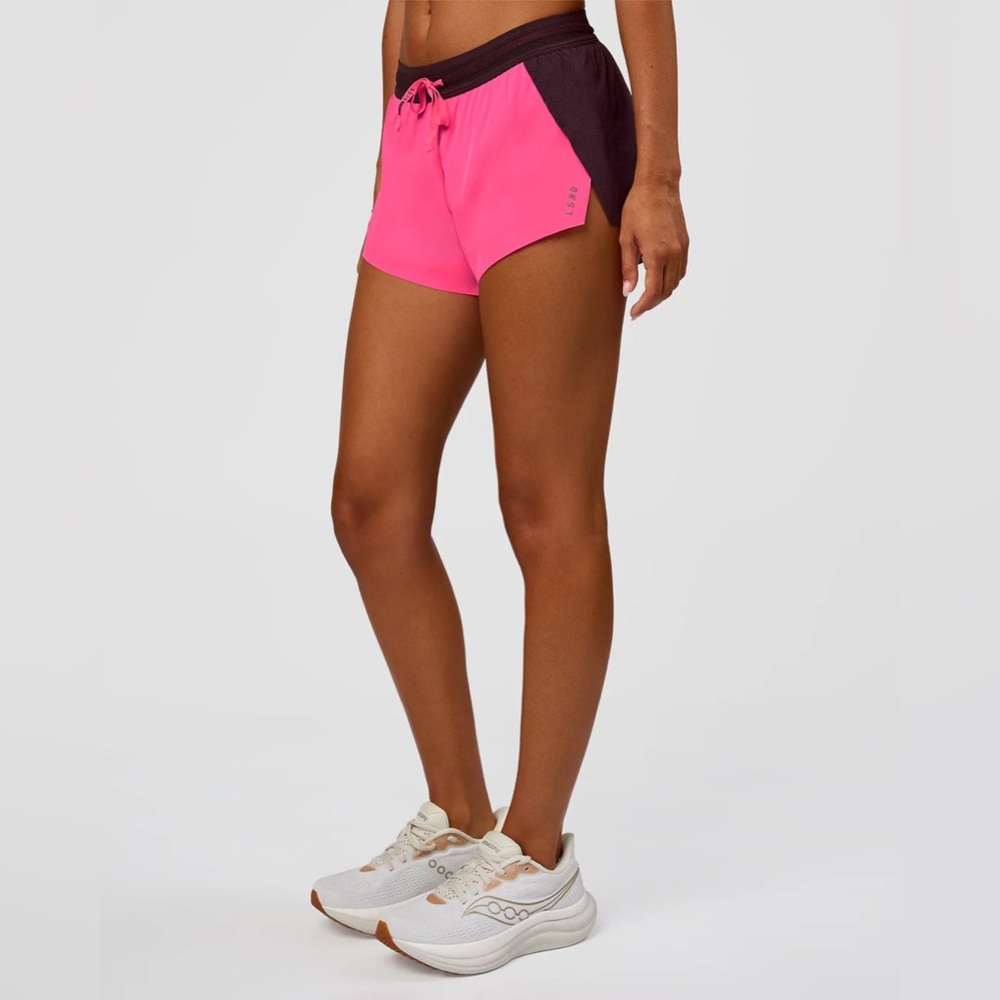 LSKD Accelerate 3" Mid-Rise Running Short - Midnight Plum-Sugar Plum XS NWT - Picture 3 of 10